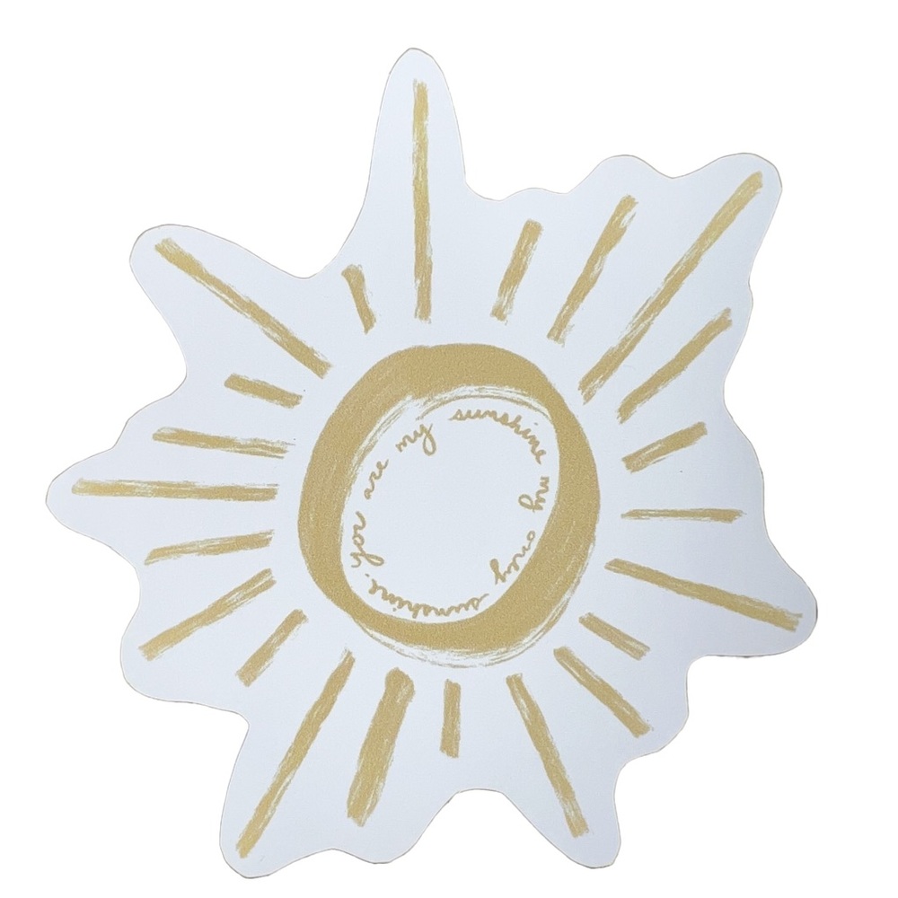 Vinyl Sticker Sun “You Are My Sunshine”